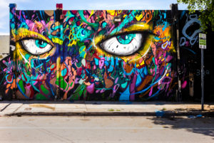 Graffiti Wall, Wynwood Art District, Miami, Florida, USA Graffiti Wall, Wynwood Art District, Miami, Florida, USA